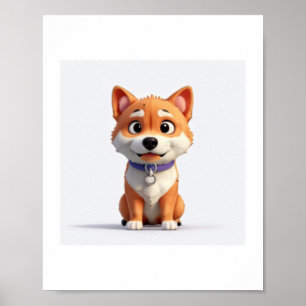 Poster Shiba Inu Cute