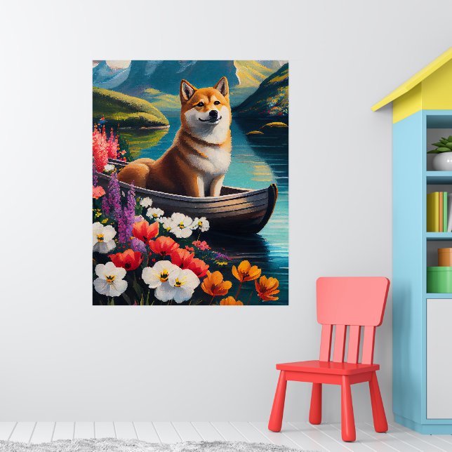 Poster Shiba Inu em um remador: Uma aventura cênica (Berçário 1)