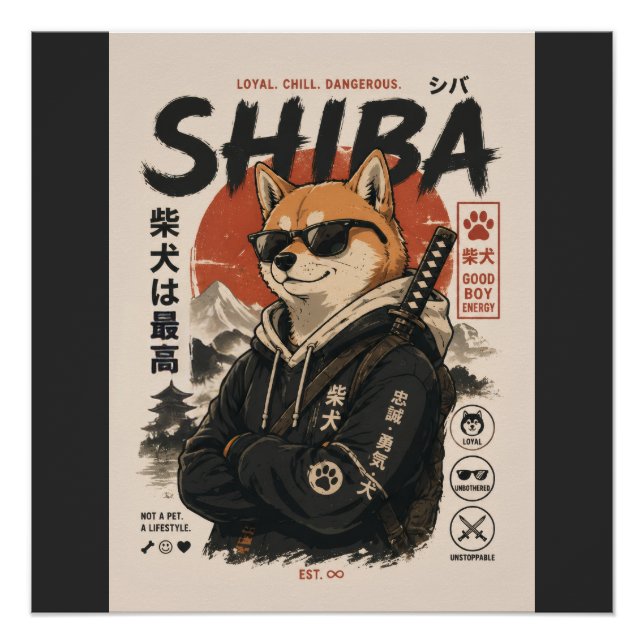 PÔSTER SHIBA O PROTETOR (Frente)