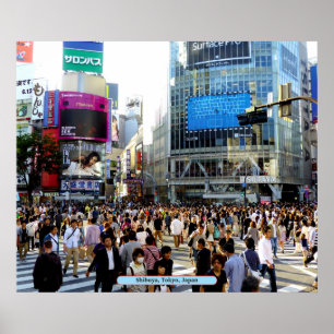 Pôster Shibuya, Tokyo, Japão