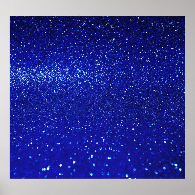 Poster Shimmering Canvas Azul de Brilho (Frente)
