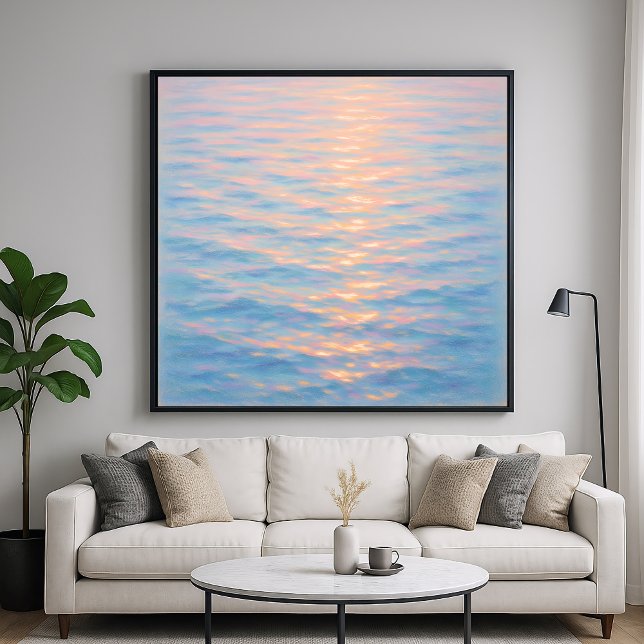 Poster Shimmering Sea - Pastel Painting Style Art (Criador carregado)