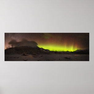 Poster Shimmering Wall Aurora