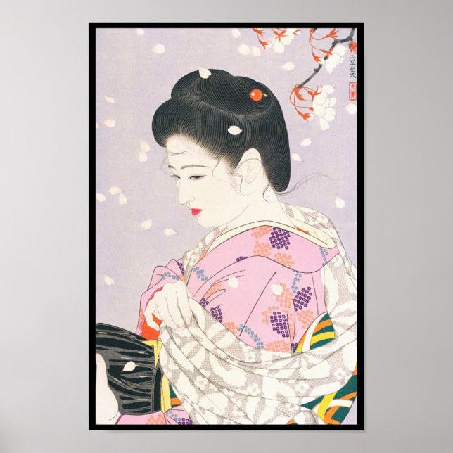 Pôster Shimura Tatsumi - Cinco figuras de Beleza Moderna (Frente)