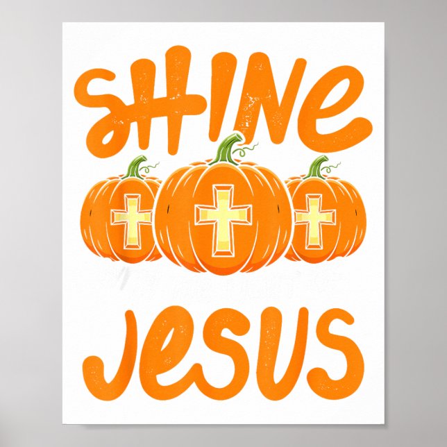 Poster Shine Like The Light Of Jesus Christian Jack O Lan (Frente)