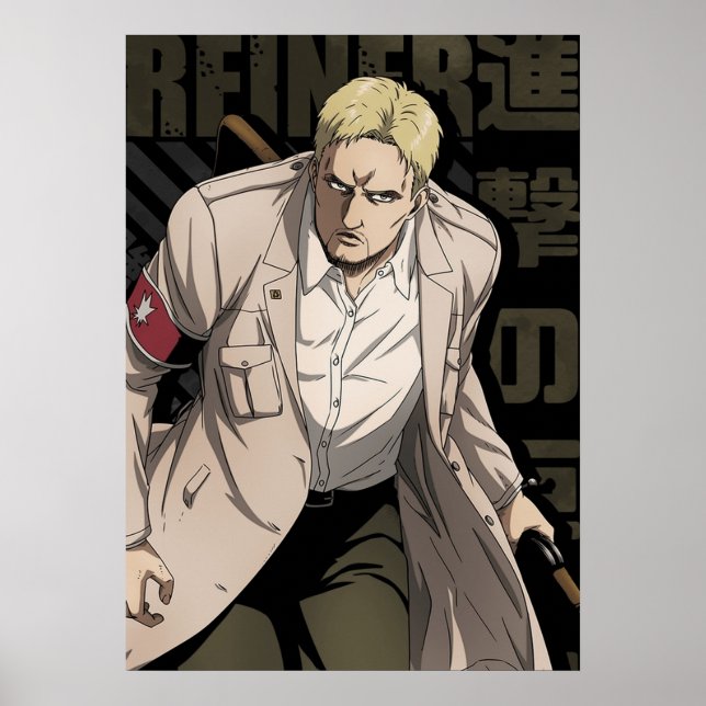 Poster Shingeki no Kyojin Reiner Braun (Frente)