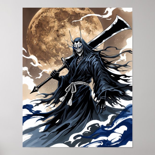 Poster Shinigami Sumi-e Art (Frente)