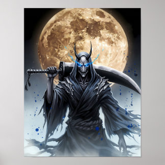 Poster Shinigami Sumi-e Art