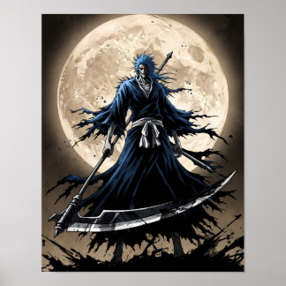 Poster Shinigami Sumi-e Art