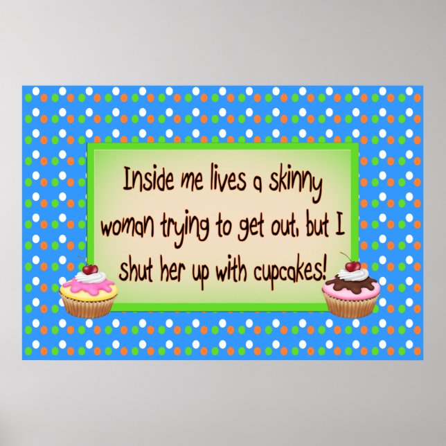 Poster Shinny Women and cupcakes (Frente)