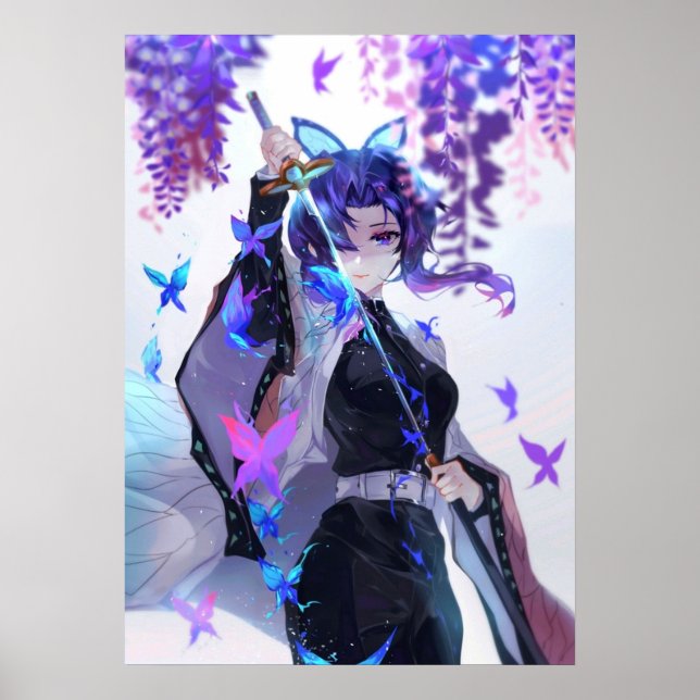 Poster Shinobu Kocho Demon Slayer (Frente)