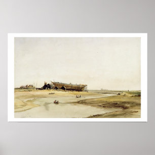 Poster Ship Building (w/c on paper)