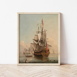 Poster Shipping in a Calm | Peter Monamy