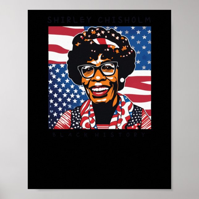 Poster Shirley Chisholm Black History Sticker (Frente)