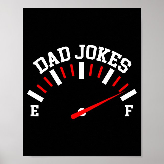 Poster Shirt Dad Jokes Full Meter Funny Father’s Day Gift (Frente)