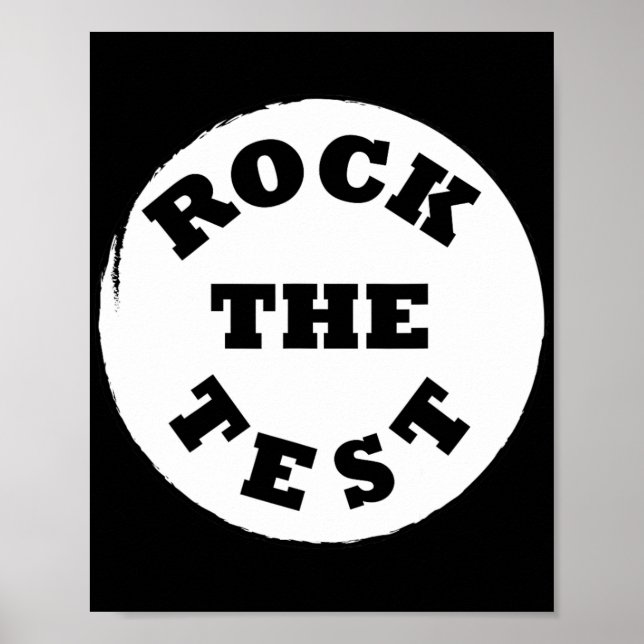 Poster Shirt Rock The Test Men School (Frente)
