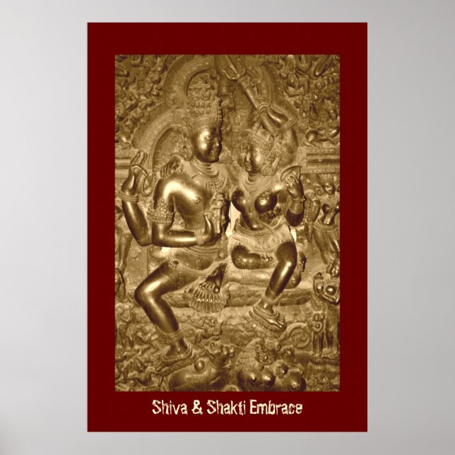 Poster Shiva & Shakti Embrace (Frente)