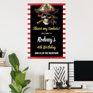 Poster Shiver My Tembers Pirata Party