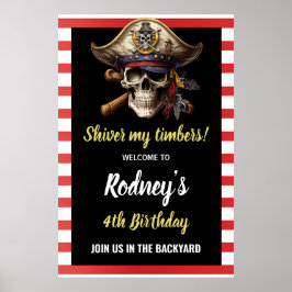 Poster Shiver My Tembers Pirata Party