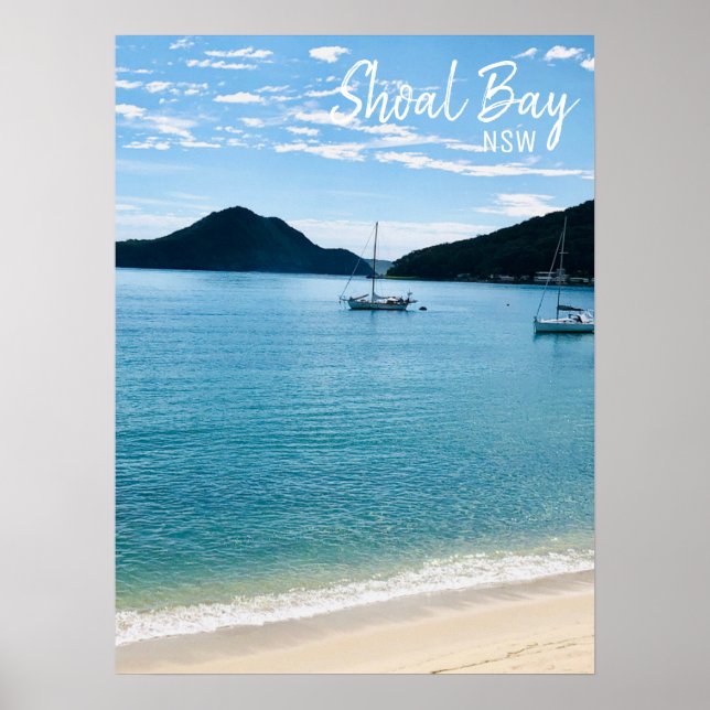 Poster Shoal Bay Port Stephens NSW (Frente)