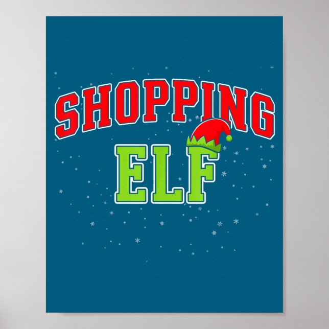 Poster Shopng Elf Christmas Family Matching Group Xmas Sh (Frente)