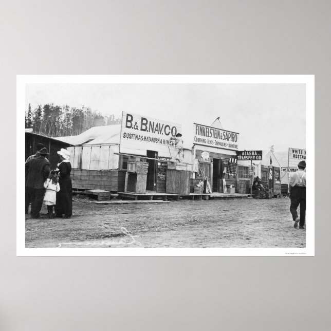 Poster Shops in Anchorage, Alaska 1914 (Frente)