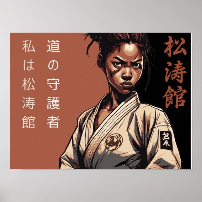 Poster Shotokan: A Linhagem Ininterrupta de Mestre (Frente)