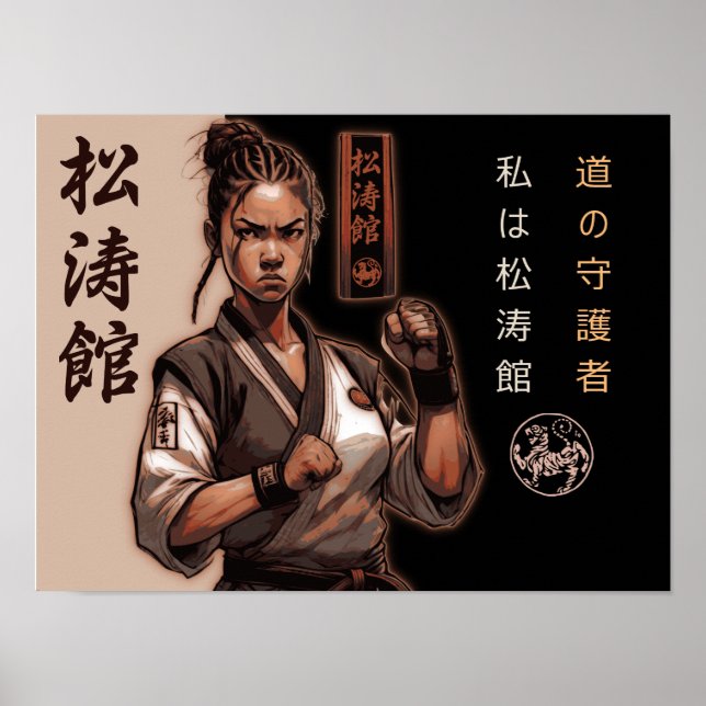 Poster Shotokan: A Linhagem Ininterrupta de Mestre (Frente)