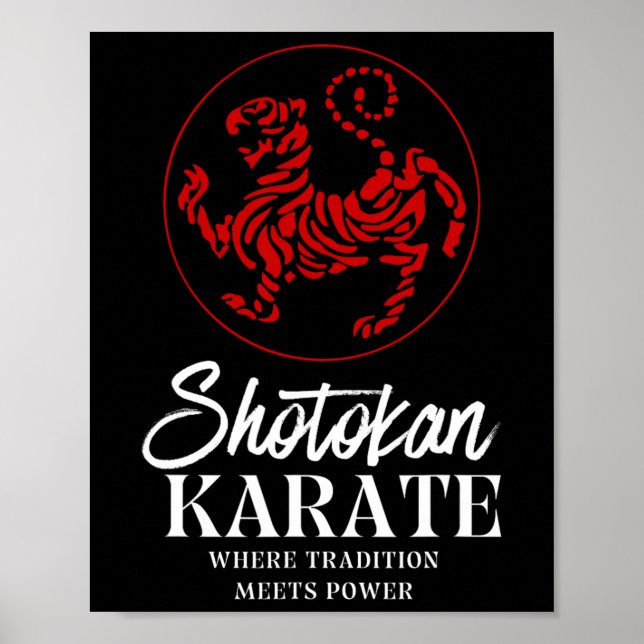 Poster Shotokan Karate Onde A Tradição Conhece O Poder (Frente)