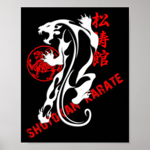 Poster Shotokan Karate Tiger Prowess - Artes Marciais Bud