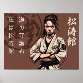 Poster Shotokan: O Caminho do Guerreiro para a Maestria