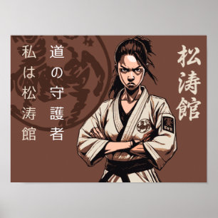 Poster Shotokan: O Caminho do Guerreiro para a Maestria