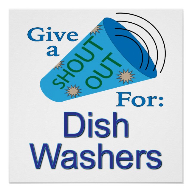 Pôster Shout for Dish Washington (Frente)