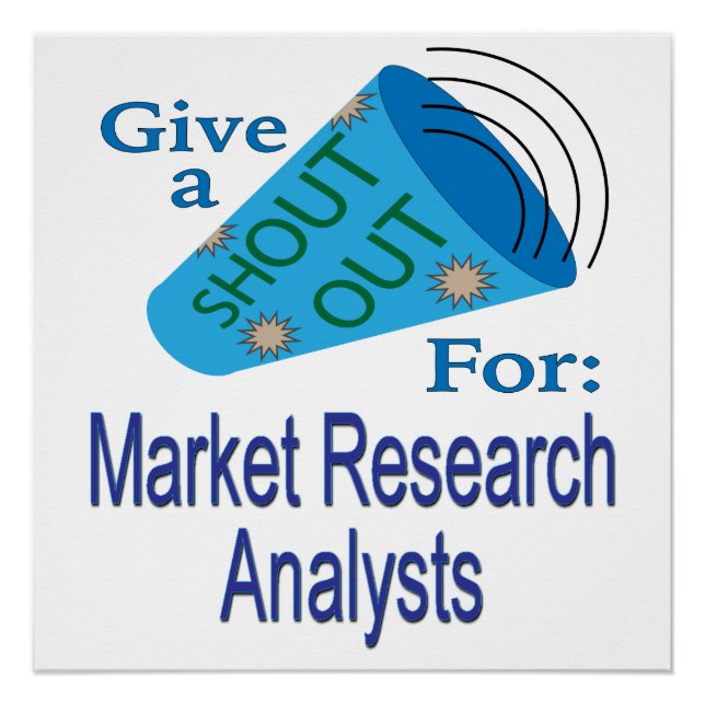 Pôster Shout for Market Research Analysts (Frente)