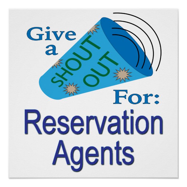 Pôster Shout Out para agentes de reserva (Frente)