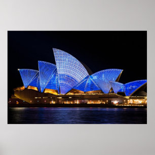 Pôster Show de luzes vívido da casa de ópera de Sydney