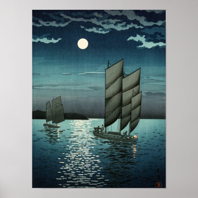 Poster Showa Era, Barco de Tsuchiya Koitsu (Frente)