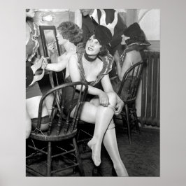 Pôster Showgirls Backstage, 1926. Foto Antiga