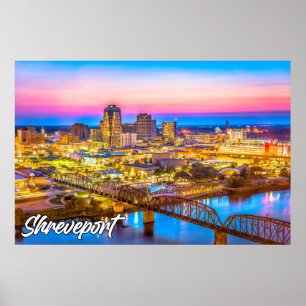 Poster Shreveport, Louisiana, Estados Unidos