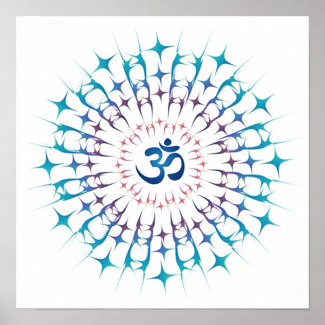 Poster Shri Yantra ou Sri Chakra - Energia brilhante (Frente)