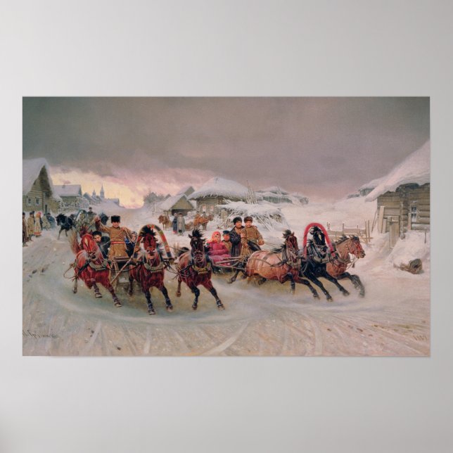 Pôster Shrovetide, 1889 (Frente)