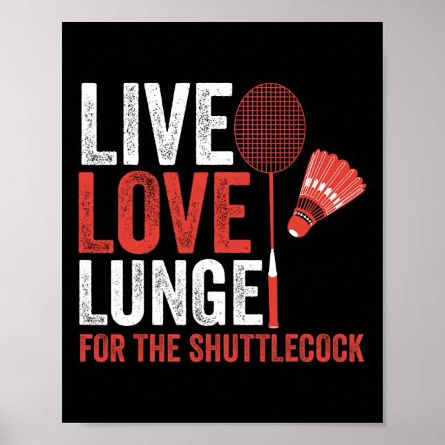 Poster Shuttle Badminton (Frente)