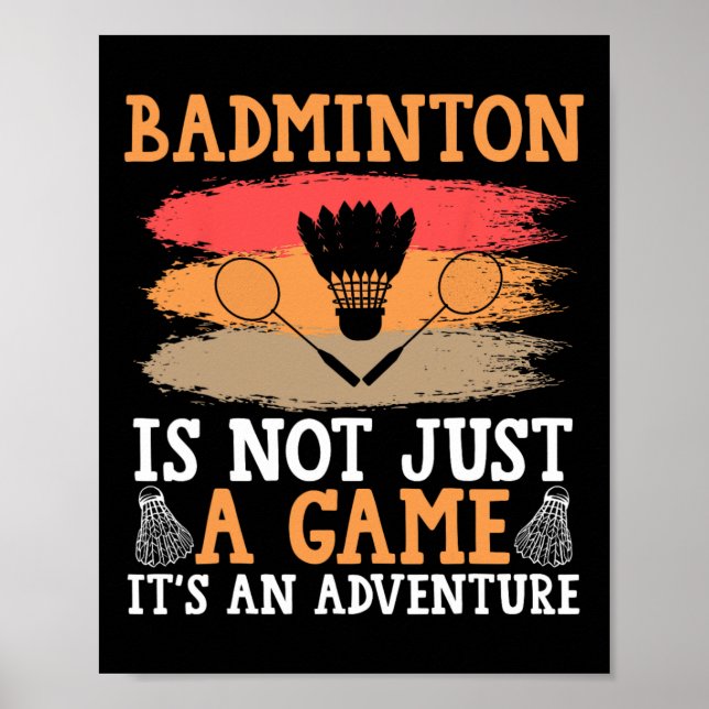 Poster Shuttle Badminton (Frente)