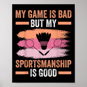 Poster Shuttle Badminton Player 7