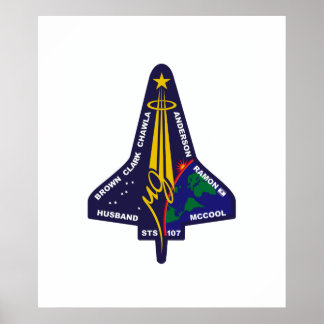 Pôster Shuttle-sts107-s-001