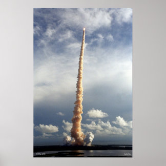 Pôster Shuttle STS-106 em voo
