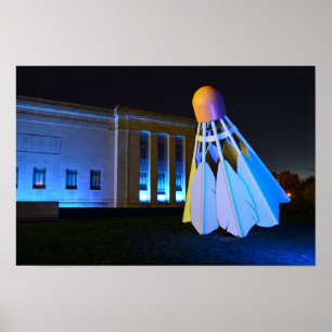 Pôster Shuttlecock azul gigante, Kansas City, Missouri