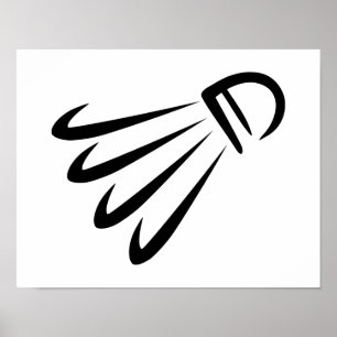 Pôster Shuttlecock do Badminton