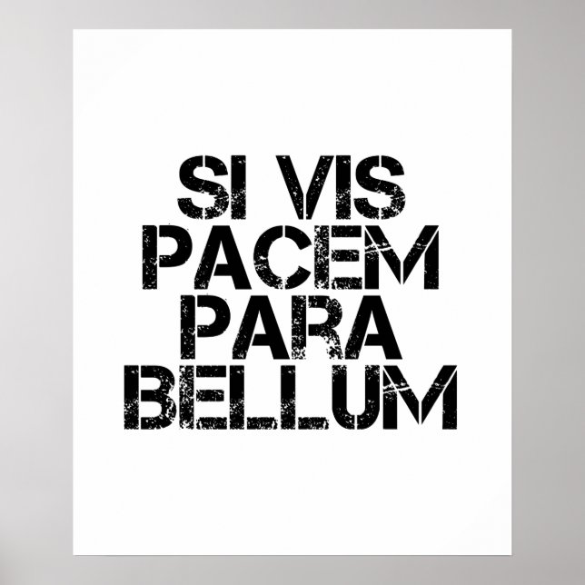 Poster Si Vis Pacem Para Bellum (Frente)