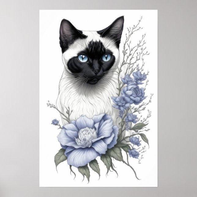 Poster Siamese Cat (Frente)